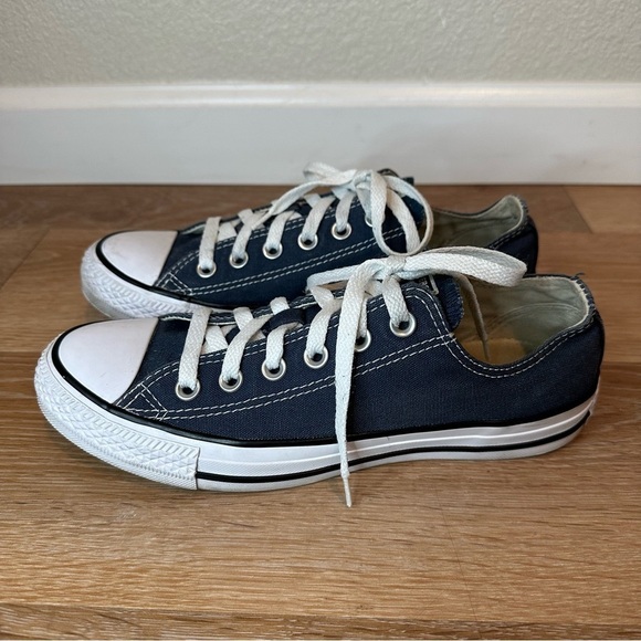Converse Unisex All Star Chuck Taylor Navy Blue Sneakers - Picture 2 of 11